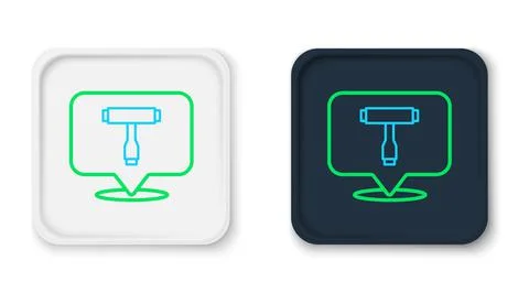 Line Multi-Function All-In-One portable skate tool T-tool for skateboard Stock Illustration