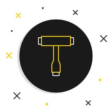 Line Multi-Function All-In-One portable skate tool T-tool for skateboard Stock Illustration