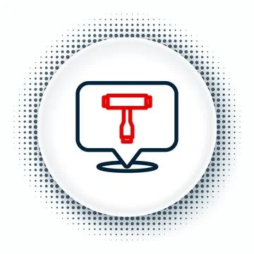 Line Multi-Function All-In-One portable skate tool T-tool for skateboard Stock Illustration