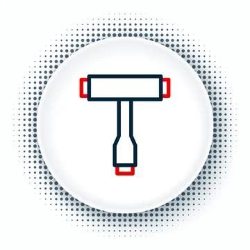 Line Multi-Function All-In-One portable skate tool T-tool for skateboard, l.. Stock Illustration