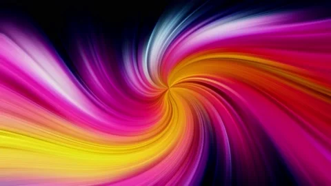 A line of multicolor radiance of multicolored light. Black background. color Stock Footage 167225708