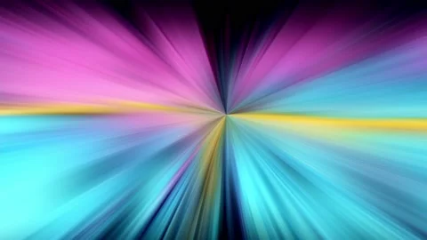 A line of multicolor radiance of multicolored light. Black background. color Stock Footage 167227259