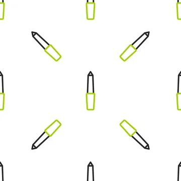 Line Nail file icon isolated seamless pattern on white background. Manicure tool Illustrazione stock
