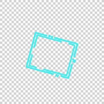 Line Neon Frame Stock Illustration