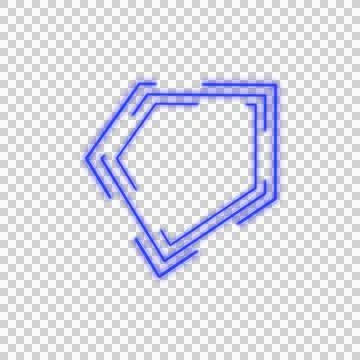 Line Neon Frame Stock Illustration