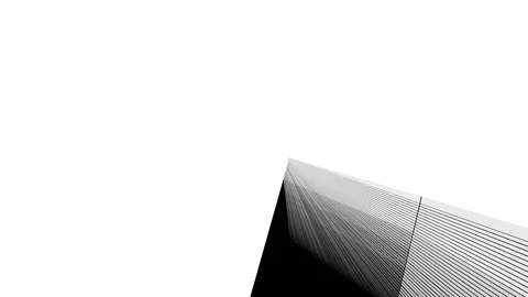 Line objects movement. Weird motion design - graphic animation. Stock Footage 122080935