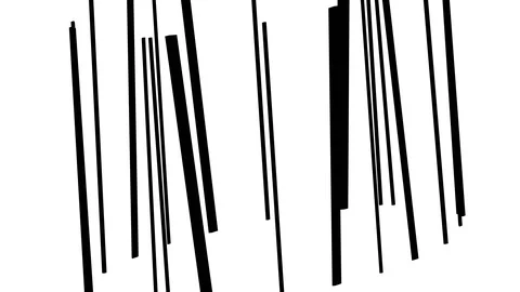 Line objects movement. Weird motion design - graphic animation. Stock Footage 122268885