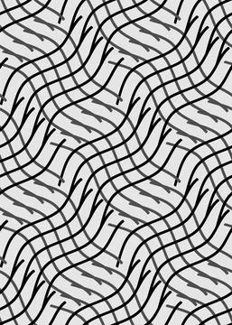 Line, optical illusion seamless pattern. Abstract diagonal geometric grid Stock Illustration