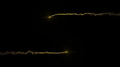 The Line With Orange Particles That Will Explode Stock Footage