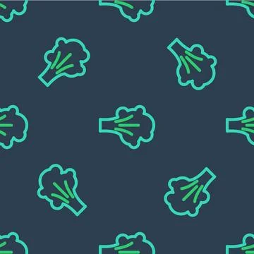 Line Paint spray icon isolated seamless pattern on blue background.  Vector Illustrazione stock