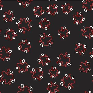 Line Paint spray icon isolated seamless pattern on black background.  Vector Stock Illustration