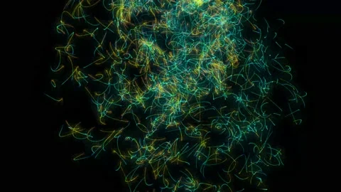 Line particle 12 Stock Footage 220481100