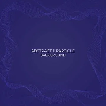 Line particle wave flow movement feeling abstract art background curve with s Stock Illustration