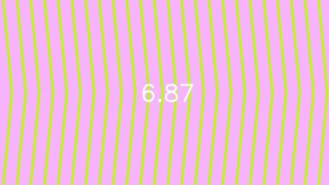 Line Pattern Animation with Neon Green Slanted Stripes and Digital Chrono Stock Footage 340899379