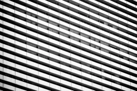 Line pattern of Architecture geometric. Details of building. Modern wall. Pol Stock Photos