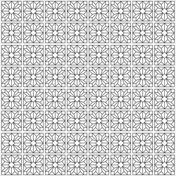 Line pattern design. Black and white vector illustrations. Coloring page Stock Illustration