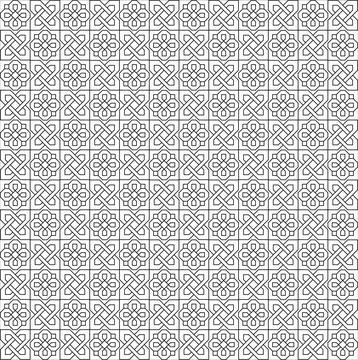 Line pattern design. Black and white vector illustrations. Coloring page Stock Illustration