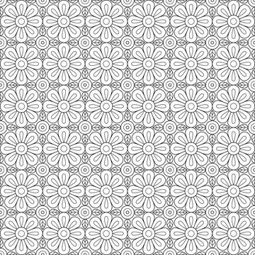 Line pattern design. Black and white vector illustrations. Coloring page Stock Illustration