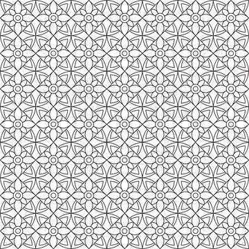 Line pattern design. Black and white vector illustrations. Coloring page Stock Illustration