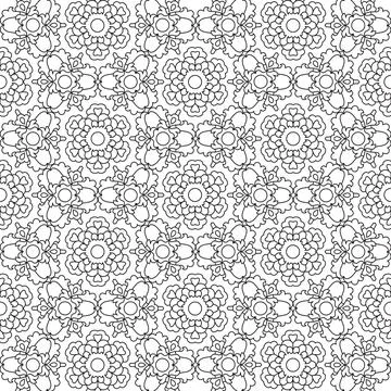 Line pattern design. Black and white vector illustrations. Coloring page Stock Illustration