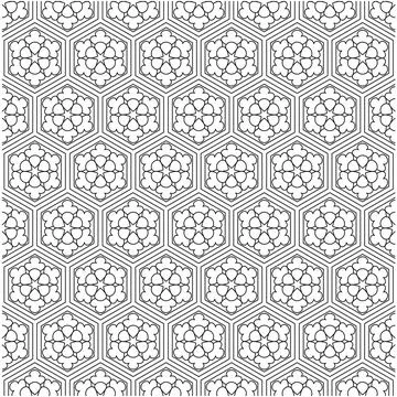 Line pattern design. Black and white vector illustrations. Coloring page Stock Illustration