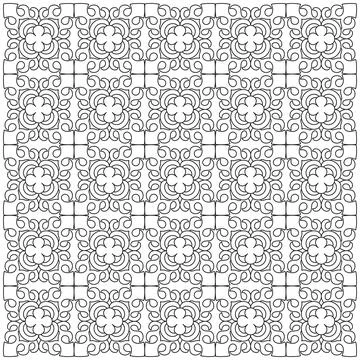 Line pattern design. Black and white vector illustrations. Coloring page Stock Illustration