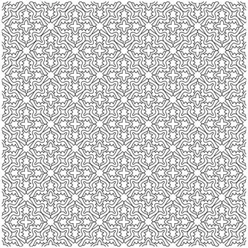 Line pattern design. Black and white vector illustrations. Coloring page Stock Illustration