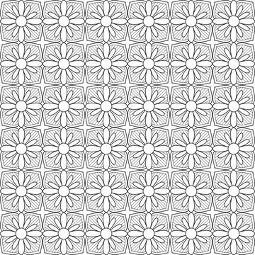Line pattern design. Black and white vector illustrations. Coloring page イラスト素材