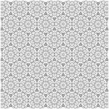 Line pattern design. Black and white vector illustrations. Coloring page Stock Illustration