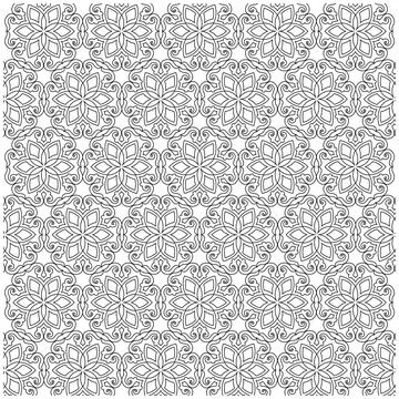 Line pattern design. Black and white vector illustrations. Coloring page Stock Illustration