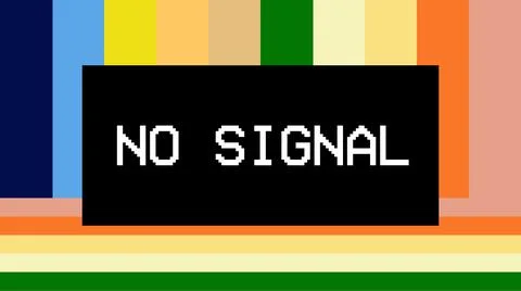 Line pattern no signal Stock Illustration