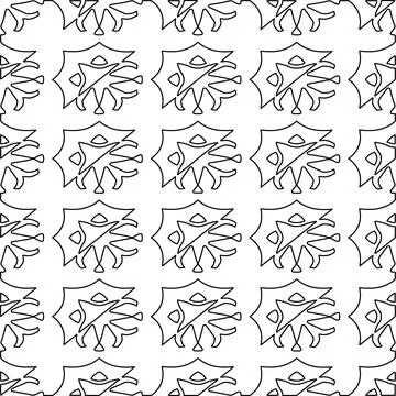 Line patterns. Illustrazione stock