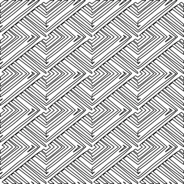 Line patterns. Illustrazione stock