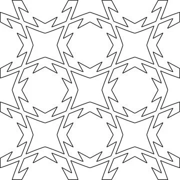 Line patterns. Illustrazione stock