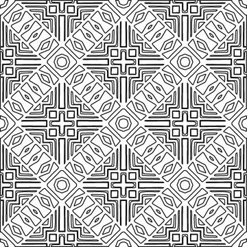 Line patterns. Illustrazione stock