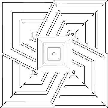 Line patterns. Illustrazione stock