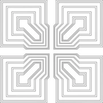 Line patterns. Stockillustratie
