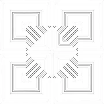 Line patterns. Illustrazione stock