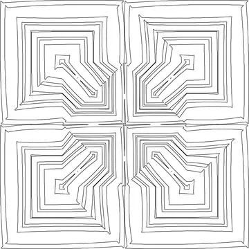 Line patterns. Stock Illustration