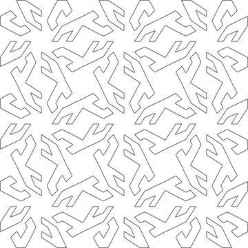 Line patterns. Illustrazione stock