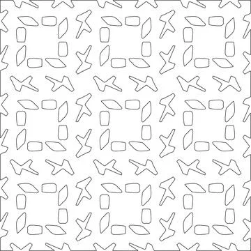 Line patterns. Illustrazione stock