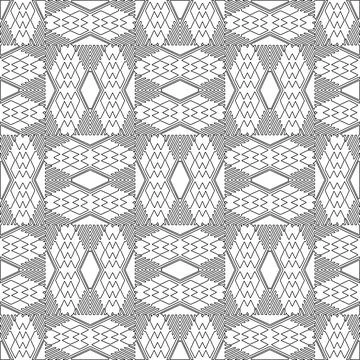 Line patterns. Illustrazione stock