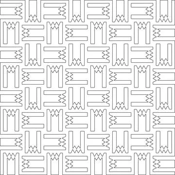 Line patterns. Stock Illustration