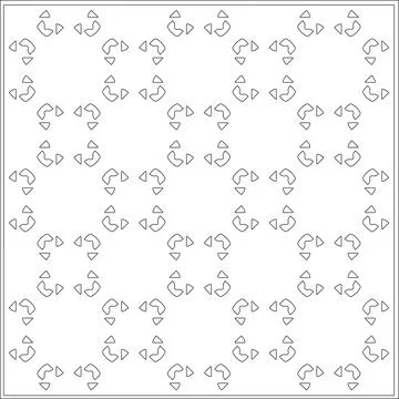 Line patterns. Illustrazione stock