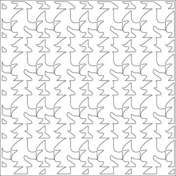 Line patterns. Illustrazione stock