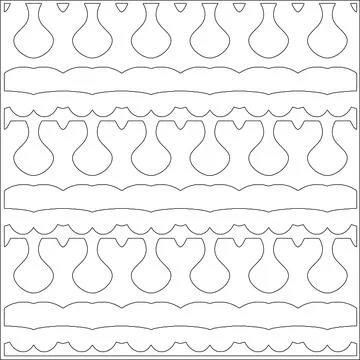 Line patterns. Stock Illustration