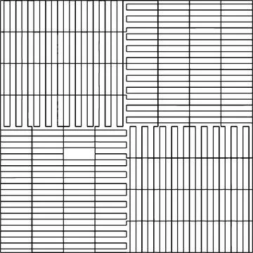 Line patterns. Illustrazione stock