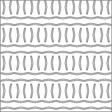 Line patterns. Illustrazione stock