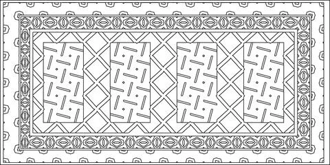 Line patterns. Illustrazione stock