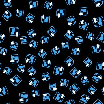 Line PDF file document. Download pdf button icon isolated seamless pattern on Stock Illustration